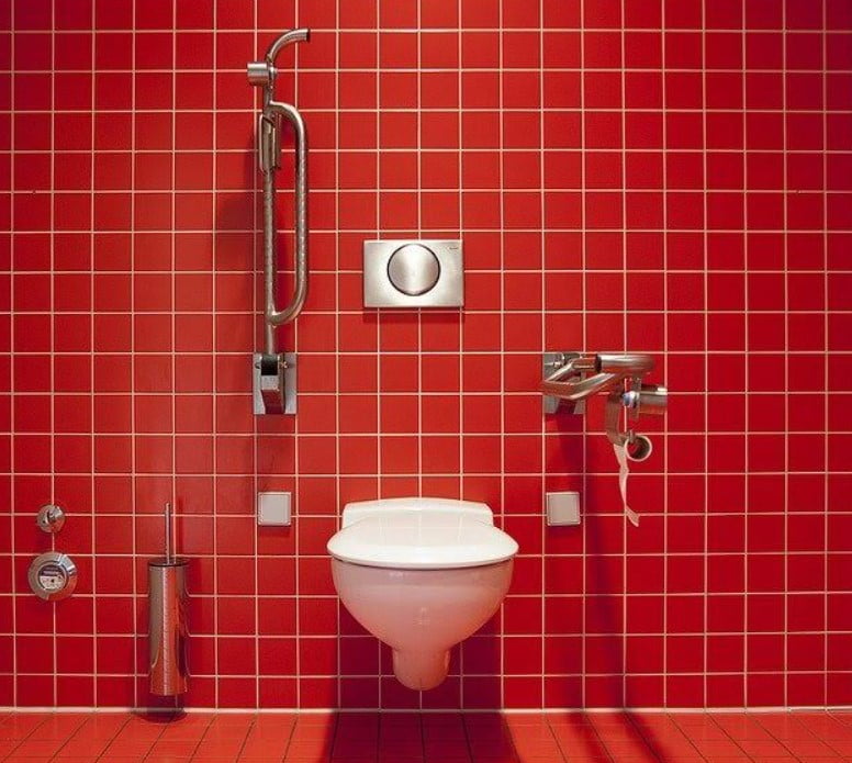 A-bathroom-with-red-tiles